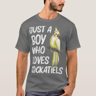 Funny Cockatiel Geschenk für Jungen Kinder Bird Pa T-Shirt