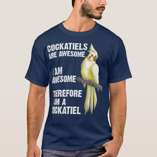 Funny Cockatiel Geschenk für Männer Frauen Vogelpa T-Shirt (Vorderseite)