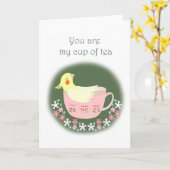 Funny Cockatiel Karte (Gelbe Blume)