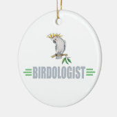 Funny Cockatiel Keramik Ornament (Links)
