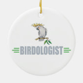 Funny Cockatiel Keramik Ornament (Hinten)