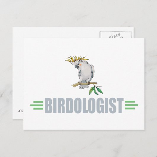 Funny Cockatiel Postkarte (Vorne/Hinten)