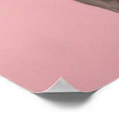 Funny Cockatoo mit französischem Wappen Poster (Ecke)