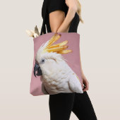 Funny Cockatoo mit französischem Wappen Tasche (Von Nahem)
