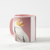 Funny Cockatoo mit französischem Wappen Tasse (Vorderseite Links)