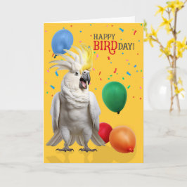 Funny Cockatoo Parrot Birthday Humor Karte