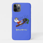 Funny Cockatoo spielt Rockgitarre Cartoon Case-Mate iPhone Hülle (Rückseite)