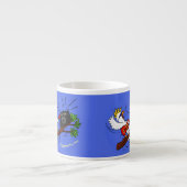Funny Cockatoo spielt Rockgitarre Cartoon Espressotasse (Vorderseite)