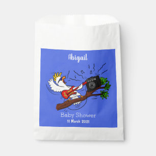 Funny Cockatoo spielt Rockgitarre Cartoon Geschenktütchen