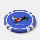 Funny Cockatoo spielt Rockgitarre Cartoon Pokerchips (Einzeln)