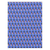 Funny Cockatoo spielt Rockgitarre Cartoon Tischdecke (Vorderseite)