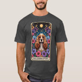 Funny Cocker Spanel Tarot Card T-Shirt (Vorderseite)