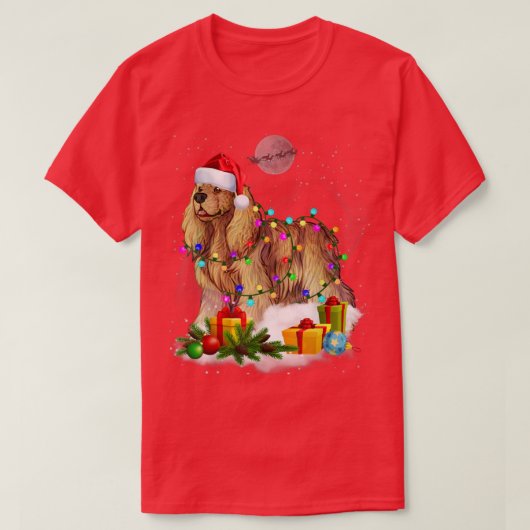 Funny Cocker Spaniel T-Shirt (Design vorne)