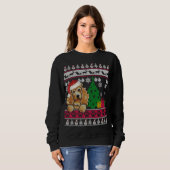 Funny Cocker Spaniel Weihnachten Ugly Sweater Dog  Sweatshirt (Vorne ganz)
