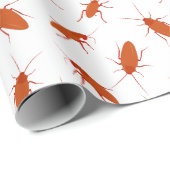 Funny Cockroach Gemustert Geschenkpapier (Rolleneckpunkt)