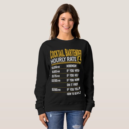 Funny Cocktail Bartender Bartending Mixologist Hou Sweatshirt (Vorne ganz)