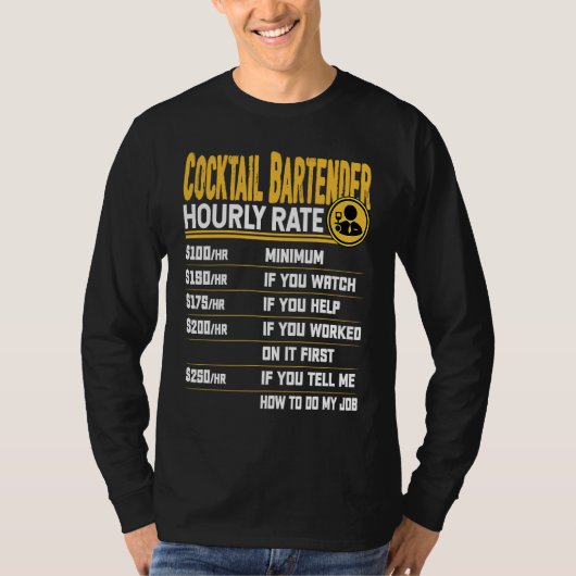 Funny Cocktail Bartender Bartending Mixologist Hou T-Shirt (Vorderseite)