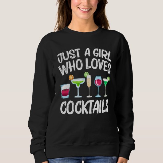 Funny Cocktail Girls Kinder Mixed Drinks Drinks Sweatshirt (Vorderseite)
