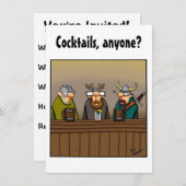Funny Cocktail Party Einladungen (Vorne/Hinten)