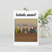 Funny Cocktail Party Einladungen (Stehend Vorderseite)