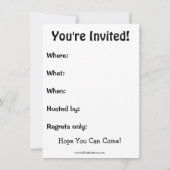 Funny Cocktail Party Einladungen (Rückseite)