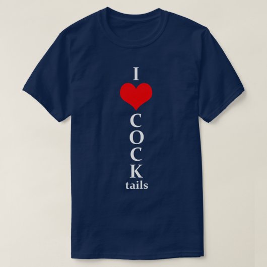 Funny Cocktails Party T-Shirt (Design vorne)