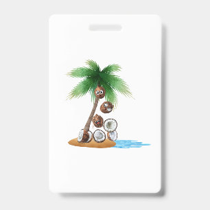 Funny Coconut Chaos - Humorvolle Palme Tree Ausweis