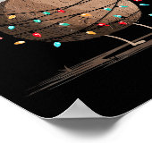 Funny Coconut Christmas Graphics Lights Lover  Poster (Ecke)