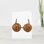 Funny Coconut Summer Coconuts Bra Funny Halloween Karte (Vorderseite)