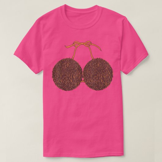 Funny Coconut Summer Coconuts Bra Funny Halloween  T-Shirt (Design vorne)