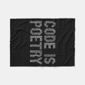 Funny Code Is Etry Saying Quote Programer Gift  Fleecedecke (Vorderseite (Horizontal))