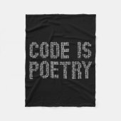 Funny Code Is Etry Saying Quote Programer Gift Fleecedecke (Vorderseite)
