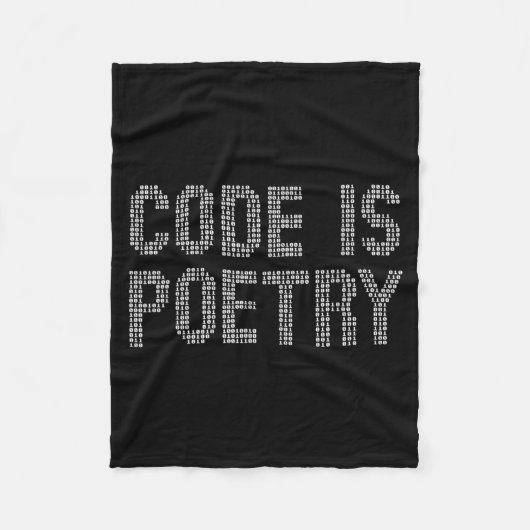 Funny Code Is Etry Saying Quote Programer Gift  Fleecedecke (Vorderseite)
