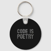 Funny Code Is Etry Saying Quote Programer Gift  Schlüsselanhänger (Vorderseite)
