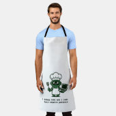 Funny Coder Apron — I Cook Like I Code Schürze (Getragen)