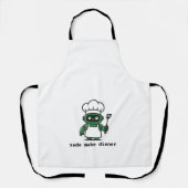 Funny Coder Apron — sudo make dinner Schürze (Vorderseite)