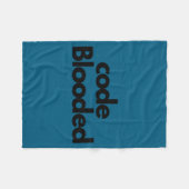 Funny Coder Computer Programmer Fleecedecke (Vorderseite (Horizontal))