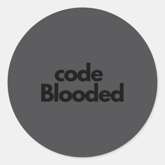 Funny Coder Computer Programmer Runder Aufkleber (Vorderseite)