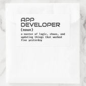 Funny Coder Definition Sticker (Tasche)
