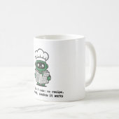 Funny Coder Mug — I Cook Like I Code Kaffeetasse (VorderseiteRechts)