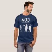 Funny Coding Geschenk 403 Dies ist ein verbotenes T-Shirt (Vorne ganz)