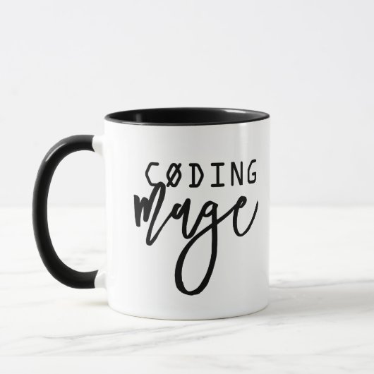 Funny Coding Mage Geek Chic Tasse (Links)