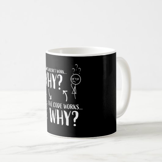 Funny Coding Programmer Geschenk für Griechenland Kaffeetasse (VorderseiteRechts)