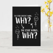 Funny Coding Programmer Gift für Geek Karte (Gelbe Blume)