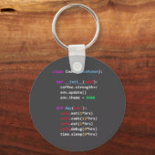 Funny Coding Python Cl Eat Code Sleep  Schlüsselanhänger (Vorderseite)