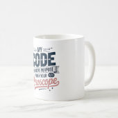 Funny Coding Quote AI Programmer Design Kaffeetasse (VorderseiteRechts)