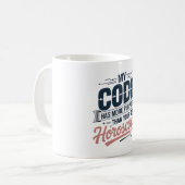 Funny Coding Quote AI Programmer Design Kaffeetasse (Vorderseite Links)