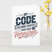 Funny Coding Quote AI Programmer Design Karte (Gelbe Blume)