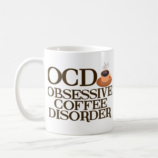 Funny Coffee Addict Kaffeetasse (Links)