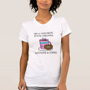 Funny Coffee and Donuts Spaß T-Shirt